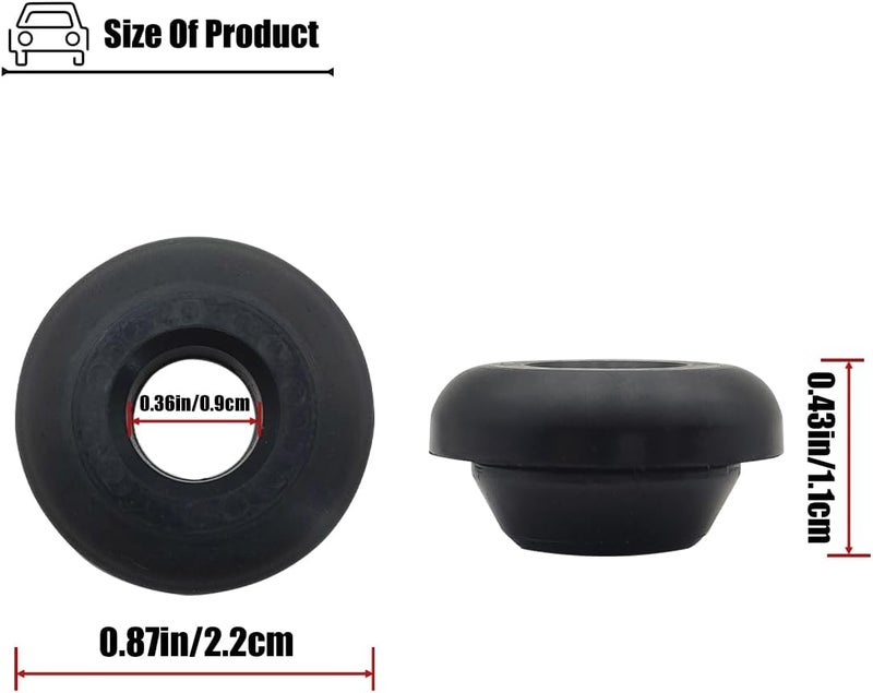 LXROAR01 2PCS Hood Support Prop Rod Grommets Compatible with Subaru Forester Impreza Legacy Outback Baja, for 57253AA010 - Image 2